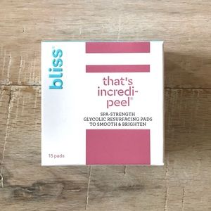 BLISS That’s Incredi-Peel 15 pads NWT